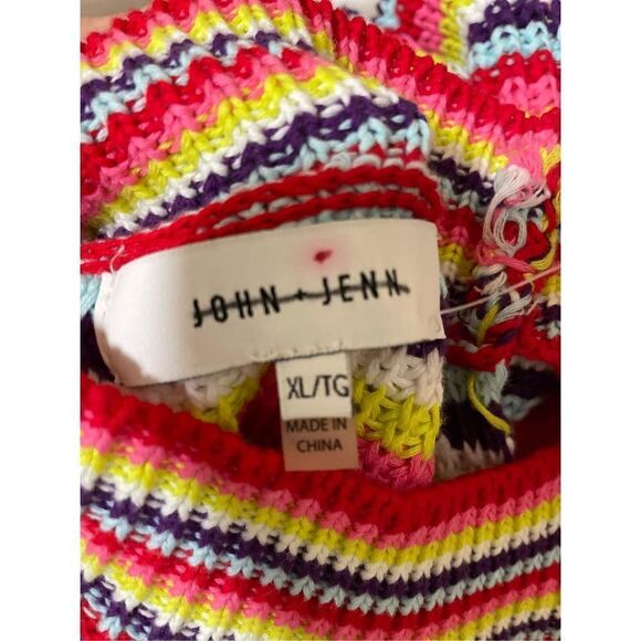 New Anthropologie John + Jenn Rainbow Knit Halter Percy Sweater Tank Siz… - Picture 6 of 6